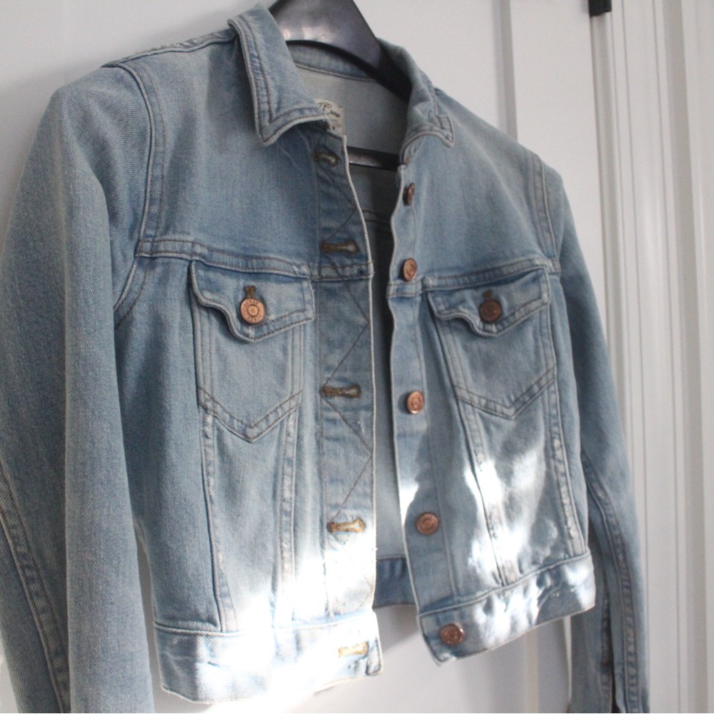 J. Crew Denim Jacket with Copper Buttons